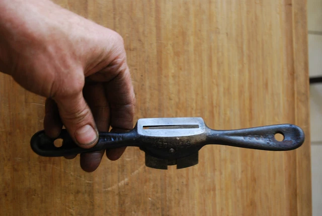 Antique Stanley  SW Spokeshave No.64 USA Stanley Sweetheart Spoke Shave * FLAT * 3