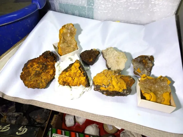 Minerales " Extraordinario Lote De 8 Limonitas De Benalmadena(Malaga)-2A24 "