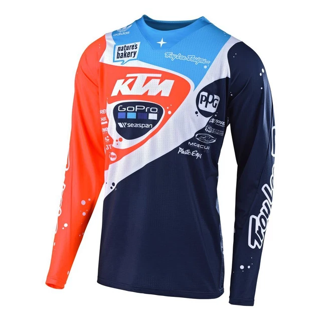 301671003 - Bike jersey TLD SE Pro Neptune snug fit and lightweight M/Blue