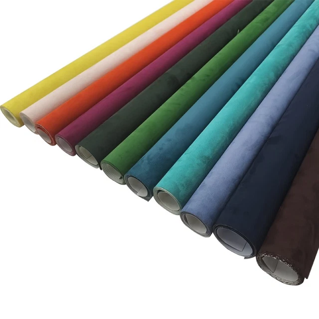 NEOXXIM Selbstklebender Microfaser-Velour-Stoff – Wildlederoptik, 150x144 Cm, Braun, Flexibel