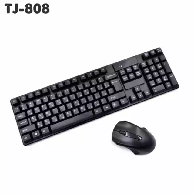 Kit Teclado Ratón Óptico Inalámbrico sin Hilos 2.4GHZ Mini Keyboard