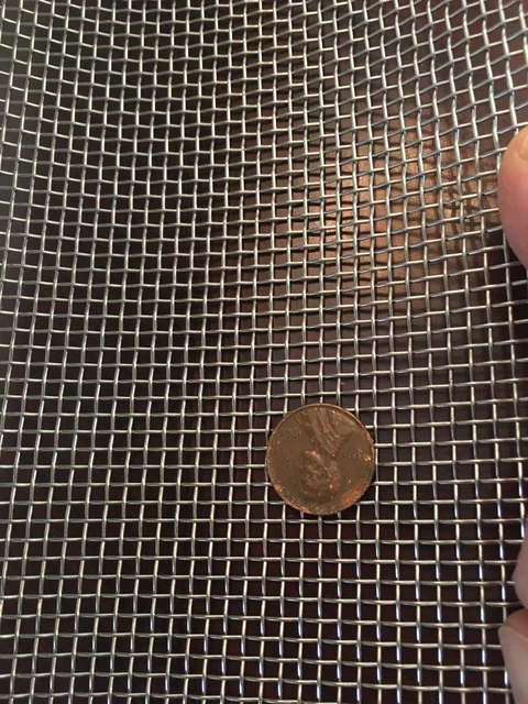 304 Stainless Steel Woven Wire Mesh About 12X24 (30 X 60CM) I Had Used 2”x4”