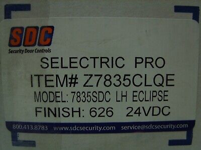 SDC Z7835CLQE Electrified Cylindrical Mortise Lock Set - Eclipse Lever Trim NOS