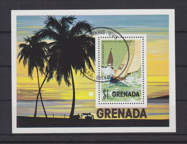 Grenada Block 48 mit 708 gestempelt Segeln #GE328