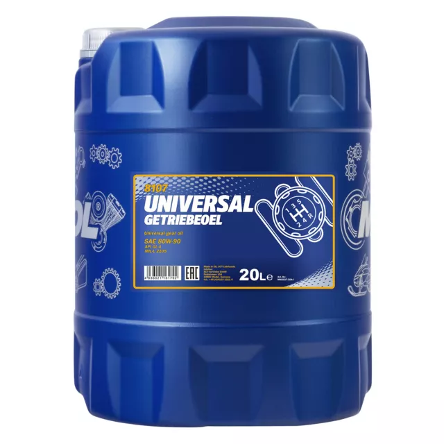 20 (1x20) Liter MANNOL SAE 80W-90 Universal Getriebeöl mit Auslaufhahn 2