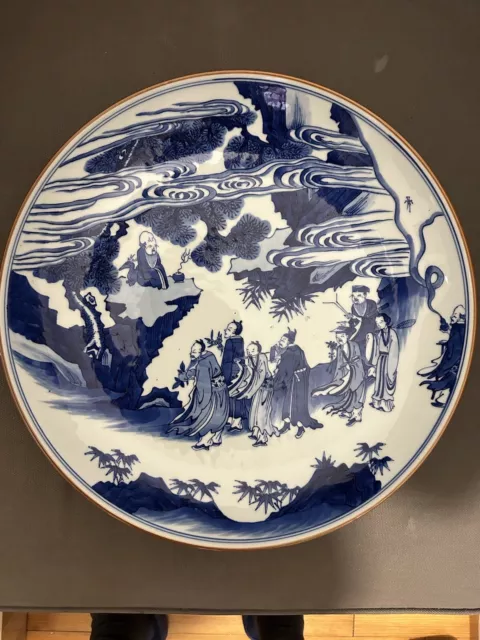 Ancien assiette Chinoise Porcelaine 19ème Chinese Porcelain Kangxi ?