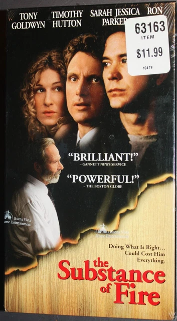 THE SUBSTANCE OF FIRE (vhs) Tony Goldwyn, Sarah Jessica Parker. NEW