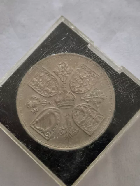 1953 Crown Queen Elizabeth Coronation Five Shilling Coin