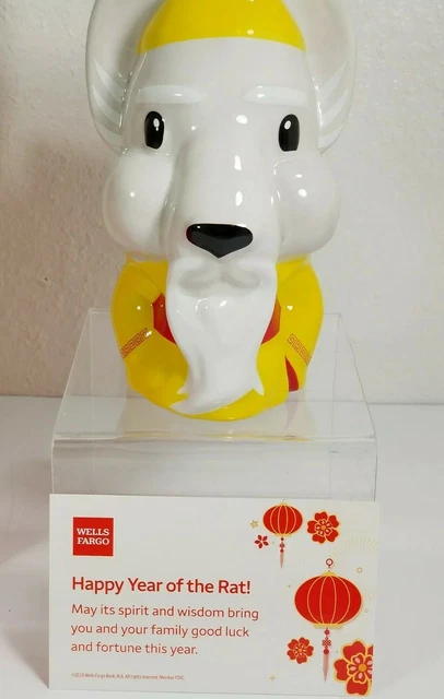 Wells Fargo 2020 Chinese New Year Of The Rat Coin Bank FuGuo