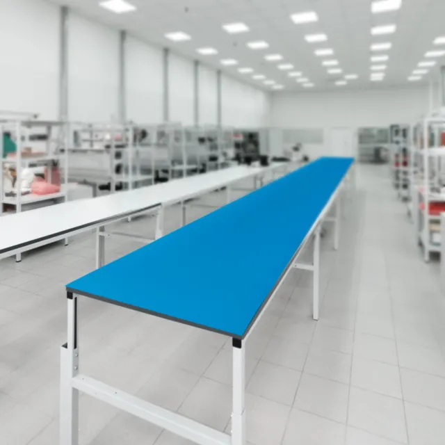 Anti Static ESD Mat High Temperature Rubber Table Mat 760*300*20mm Blue