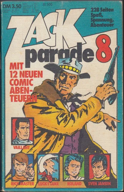 Zack Parade Taschenbuch Band 8 - Rätsel ungelöst (Koralle 1974) Z 2-3