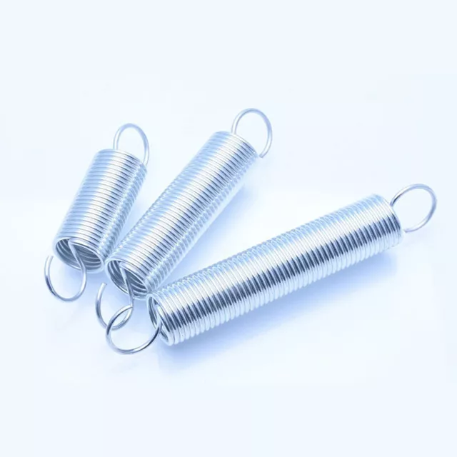 Expansion Tension Extension Spring 1mm Wire Dia 10mm 12mm OD Zinc Plated