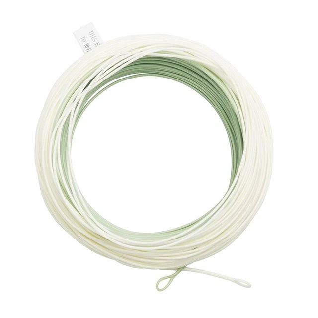Ligne De Pêche à La Mouche Mainline Outbound Short - 30,5 M, Nylon, Coloris Vert/crème - Tailles WF6F à WF10F