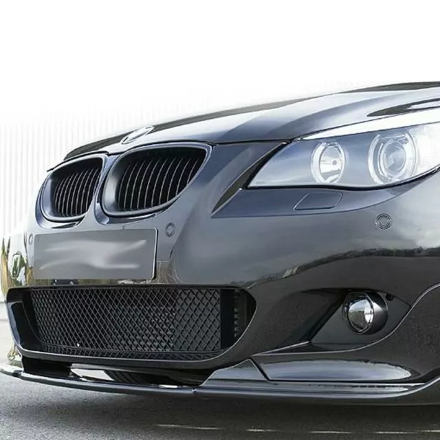 04-10 BMW E60 E61 Front Bumper Lip Splitter Spoiler H Style M Sport PU Plastic