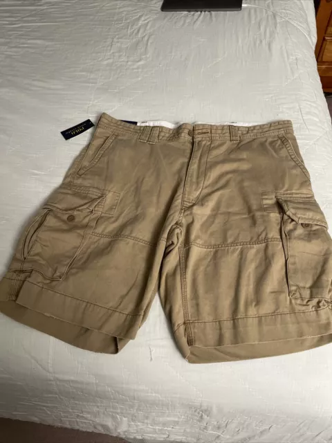 Polo Ralph Lauren Men's Classic Fit Cargo Shorts Sz 40 NWT Montana Khaki 10"