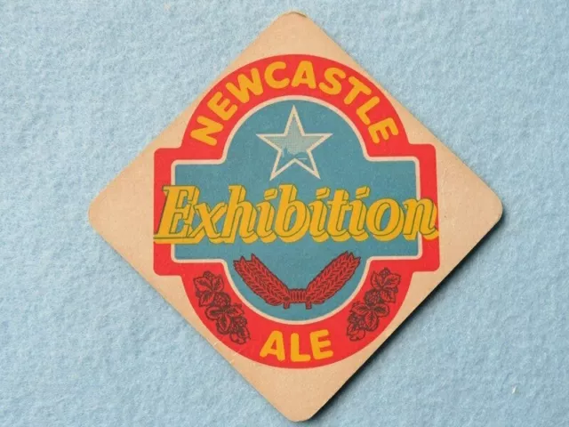 Vintage Beer Brewery Coaster ~*~ NEWCASTLE Exhibition Ale ~ Edinburgh, Scotland