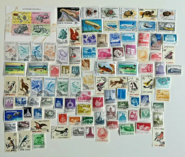 Romania Stamps Collection - 100 to 4000 Different Stamps