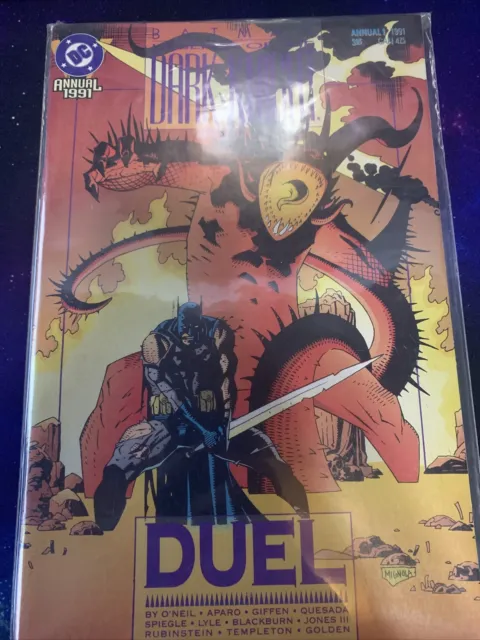 Vintage 1991 DC Comics Batman Legends of the Dark Knight Annual #1 Duel