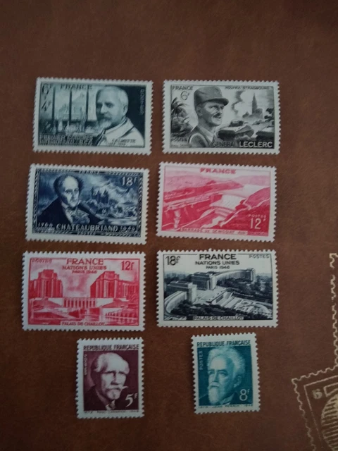 Timbres France - Année Complète 1948 - 30 Timbres Neufs (**) - Cote 60€