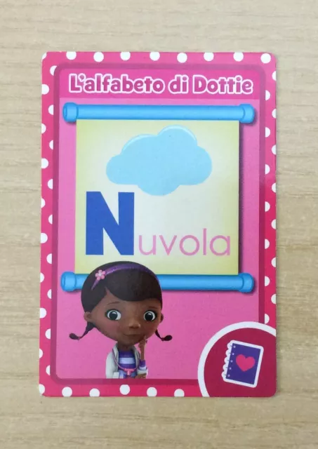 Card Disney - Dottoressa Peluche - Card Letterine - N.24 "N" Di Nuvola - New