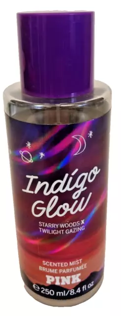 PINK Indigo Glow 250ml Scented Mist Body Spray Victoria Secret Discontinued RARE