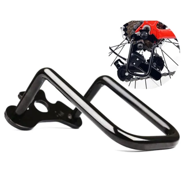 Bicycle Metal Derailleur Protector Mountain Road Bike Gear Rear Chain Protect FI