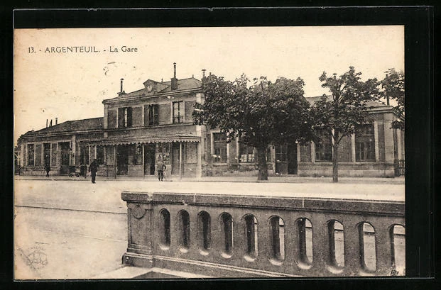 CPA Argenteuil, la Gare 1929