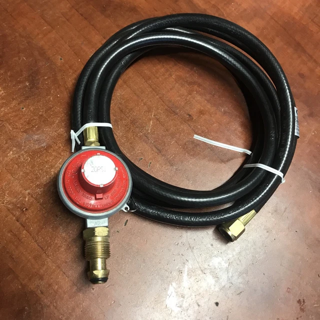 Genuine Chant Outdoor REGULATOR,LP-GAS 0-20 Psi W/SOFT 10’ HOSE Model 7RAO