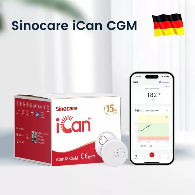 Sinocare kontinuierlichen Glukoseüberwachung bei Diabetes, CGM sensor*2