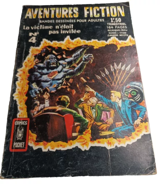 Aventures Fiction 1967 Comics Pocket Artima N 4 La Victime N'était Pas Invitee