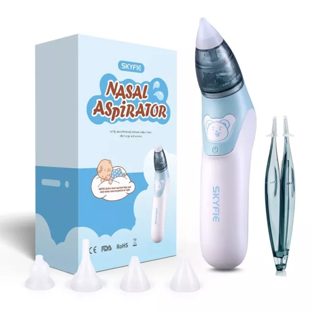 Nasensauger Baby, 2 in 1 Nasenreiniger & Ohrenschmalz-Entferner, Nasensauger