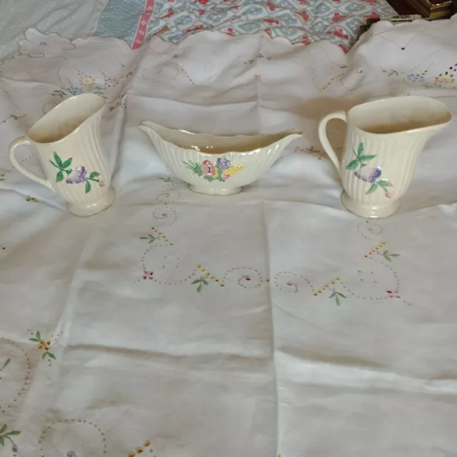 Gorgeous Vintage 1920s English Lusterware. Maling Pottery, 3 Matching Pieces. 2