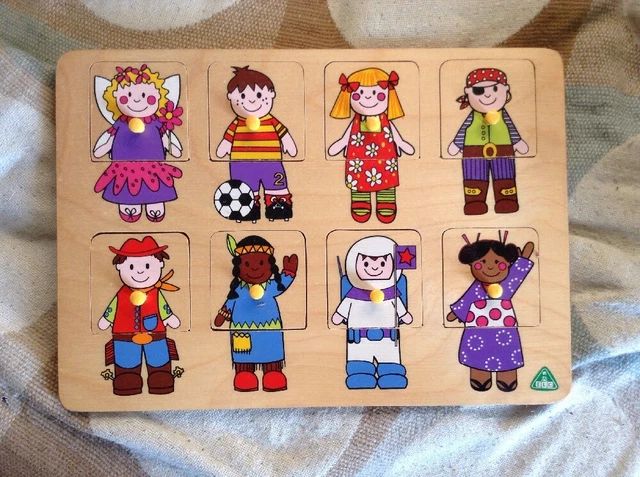 WOODEN PUZZLE ELC £2.00 - PicClick UK