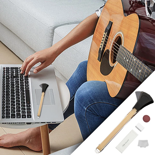 EASTROCK Guitar Bow, 2-in-1 Real Horsehair Guitar Bow For Acoustic, Create Violin & Cello-Like Sounds, Christmas Birthday Gift For Guitar Player And Music Lover, Long Blue