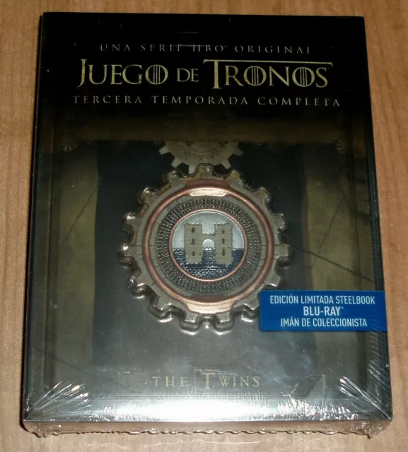 JUEGO DE TRONOS (Game of Thrones) 3ª TEMPORADA STEELBOOK IMAN 5 BLU-RAY NUEVO