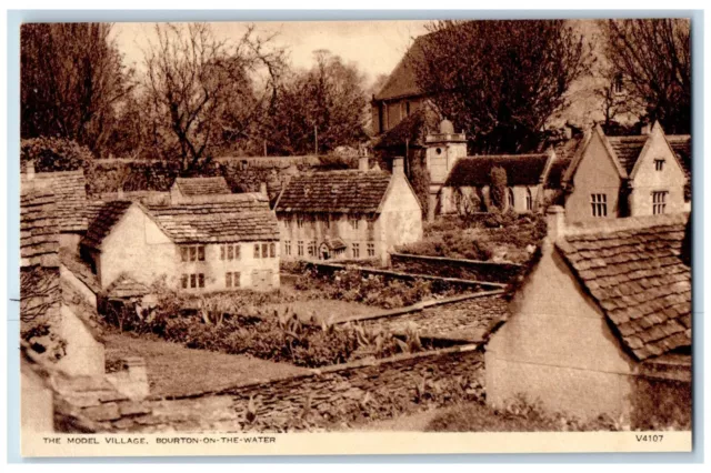 c1950's The Model Village Bourton-On-The-Water England Vintage Unposted Postcard