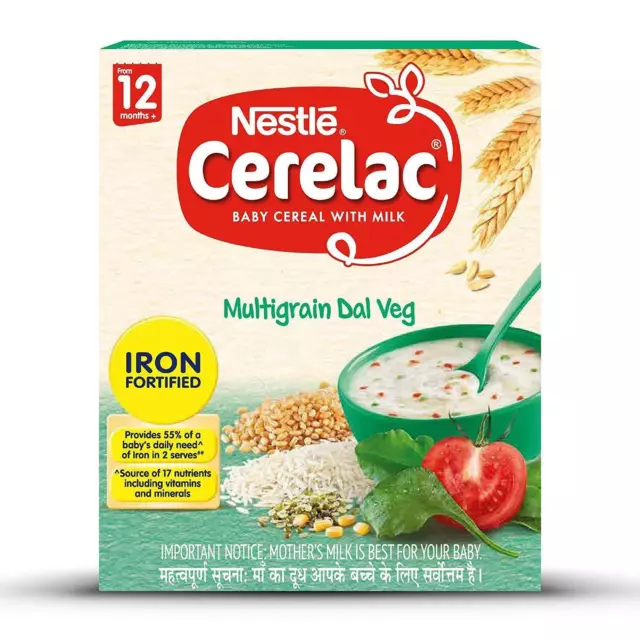 Nestlé Céréales bébés CERELAC miel et blé avec lait, paquet de 6 - 400 g