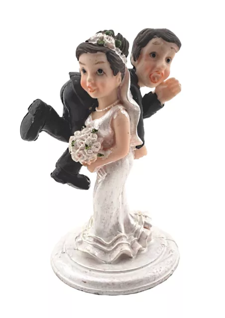 Bride and Groom Cake Top Funny Couple Bride Carrying Groom …