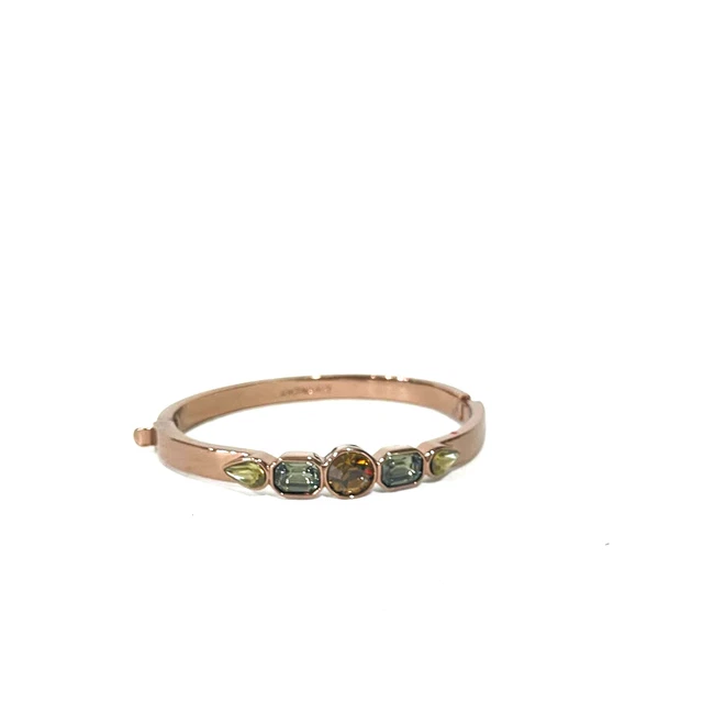 Givenchy bangle bracelet brown with rhinestones