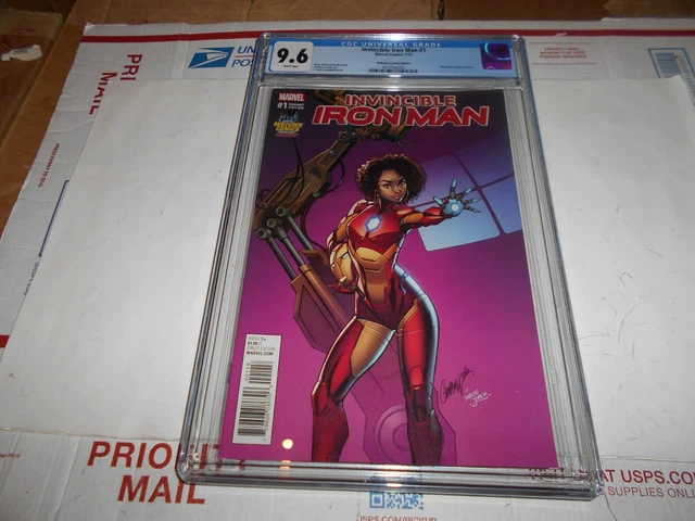 Invincible Iron Man #1 Cgc 9.6 J. Scott Campbell Riri Williams Midtown Variant