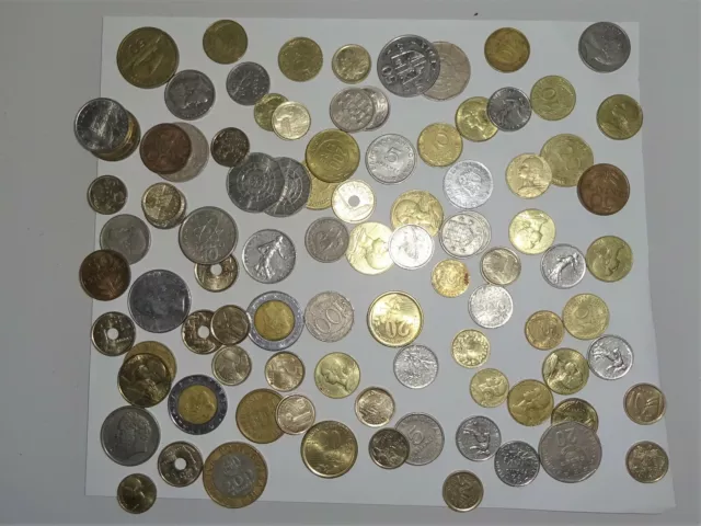  Alte Münzen aus Europa ++ Konvolut ++ Lire, Franc, Escudo etc ++ Retro