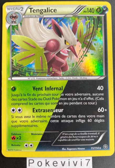 Pokemon Card TENGALICE 11/114 Holo XY11 Offensive Steam FR