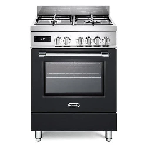 Cucina A Gas 5 Fuochi Con Forno Elettrico - 90x60 Cm, Inox, De'Longhi PRO 96 MX ED, Classe A