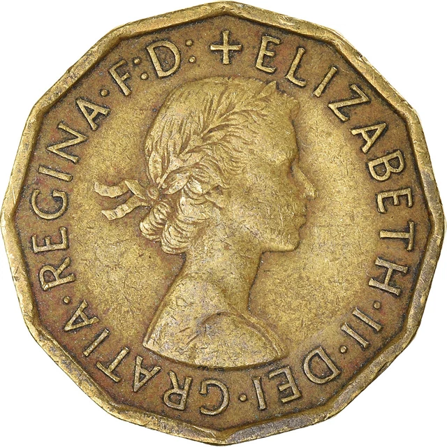 [#1006217] Coin, Great Britain, 3 Pence, 1961
