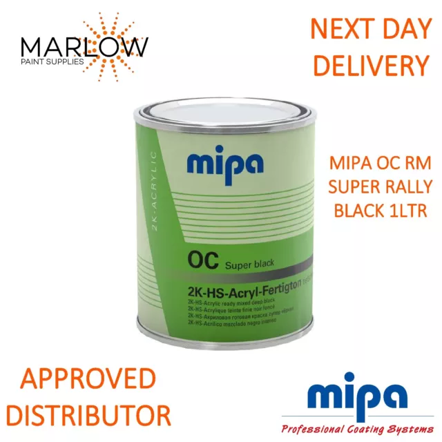 Mipa Oc 2K Hs Rm Super Gloss Black 1Ltr   -  Acrylic, 2-1 , Gloss , Topcoat