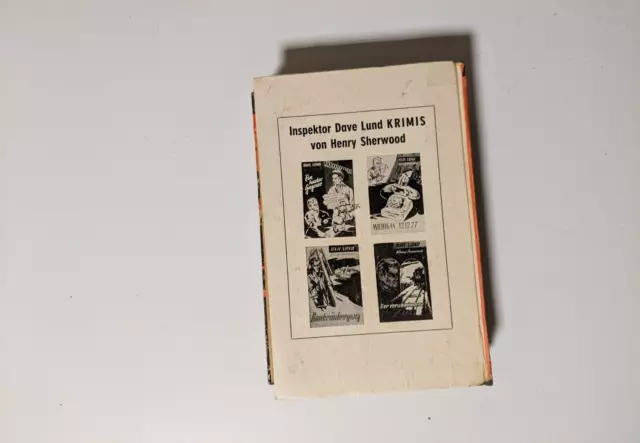 Dave Lund - Nur ein kleiner Fehler * Henry Sherwood *  1950/60er Leihbuch 3