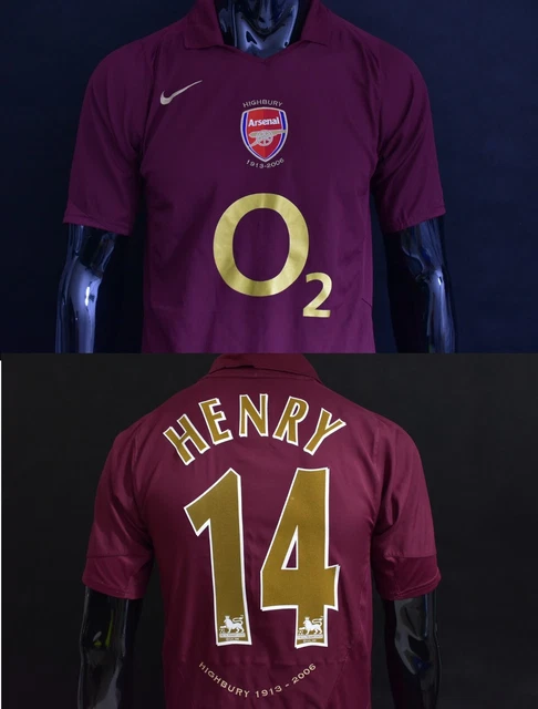 GUNNERS HOME SHIRT HIGHBURY 1913 2006 NIKE Arsenal Thierry HENRY