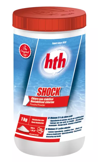HTH  Swimming Pool Shock Chlorine (Formerly Fi-Clor) - 1kg