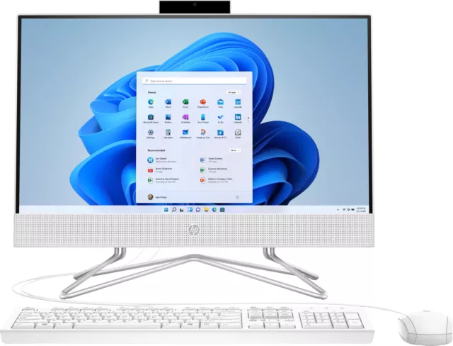 HP - 21.5" All-In-One - Intel Celeron - 4GB Memory - 128GB SSD - Snow White