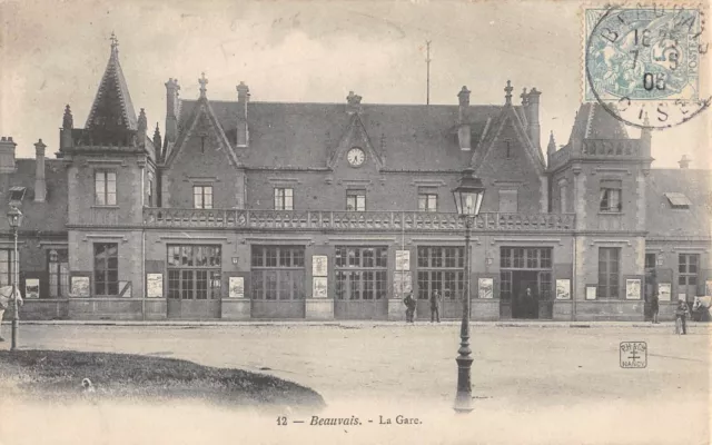Cpa 60 Beauvais / La Gare